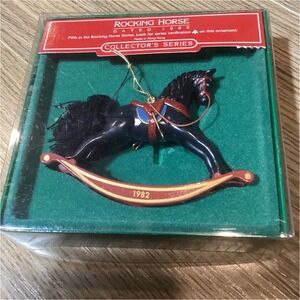 Hallmark Keepsake Ornament 1982 Rocking Horse Collector Series 5th Edition